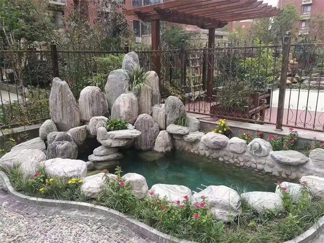 三水家庭庭院水景设计